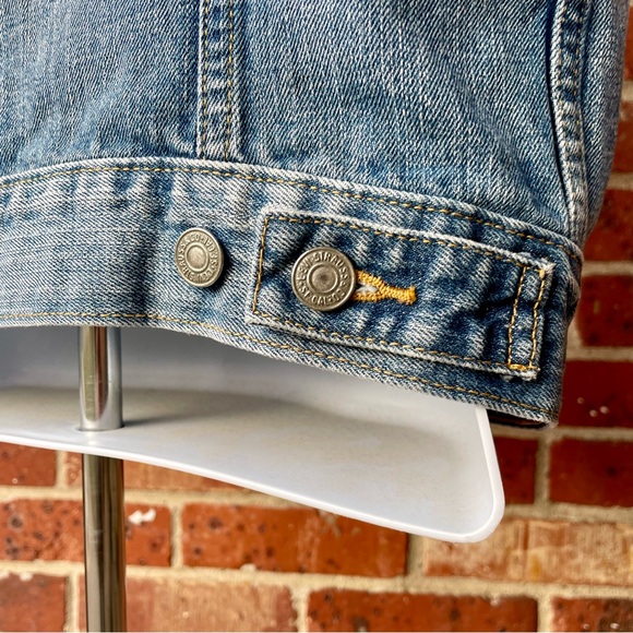 Levi Strauss Levi’s Blue Jean Denim Vest Medium Classic Rock Cotton - Picture 8 of 13